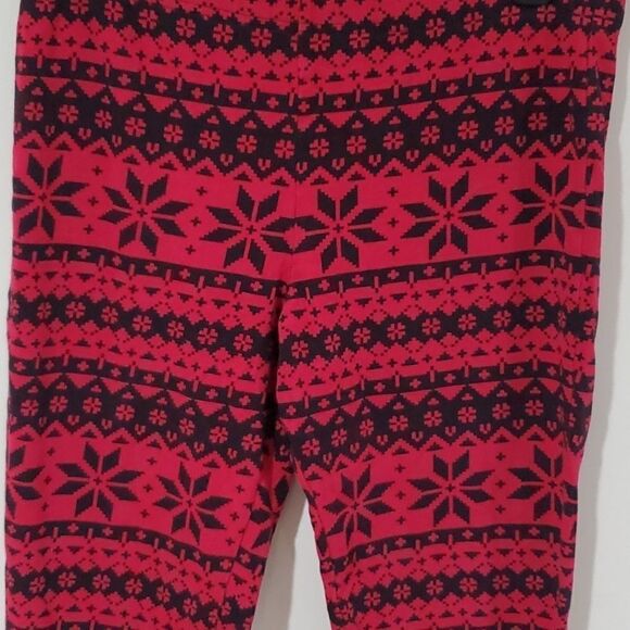 La Senza red and black medium leggings - Picture 2 of 5